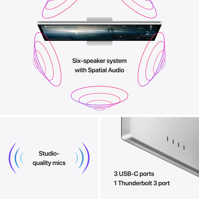 Apple Studio Display 27" (2022) Nano-Texture glass - VESA mount adapter (silver) (MMYX3GU/A)