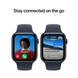Apple Watch SE (3 Gen, 2026) (GPS) 40mm Aluminum Case (midnight) with Sport Band (navy blue) - M/L, 150-200mm (MJL14RK/A)