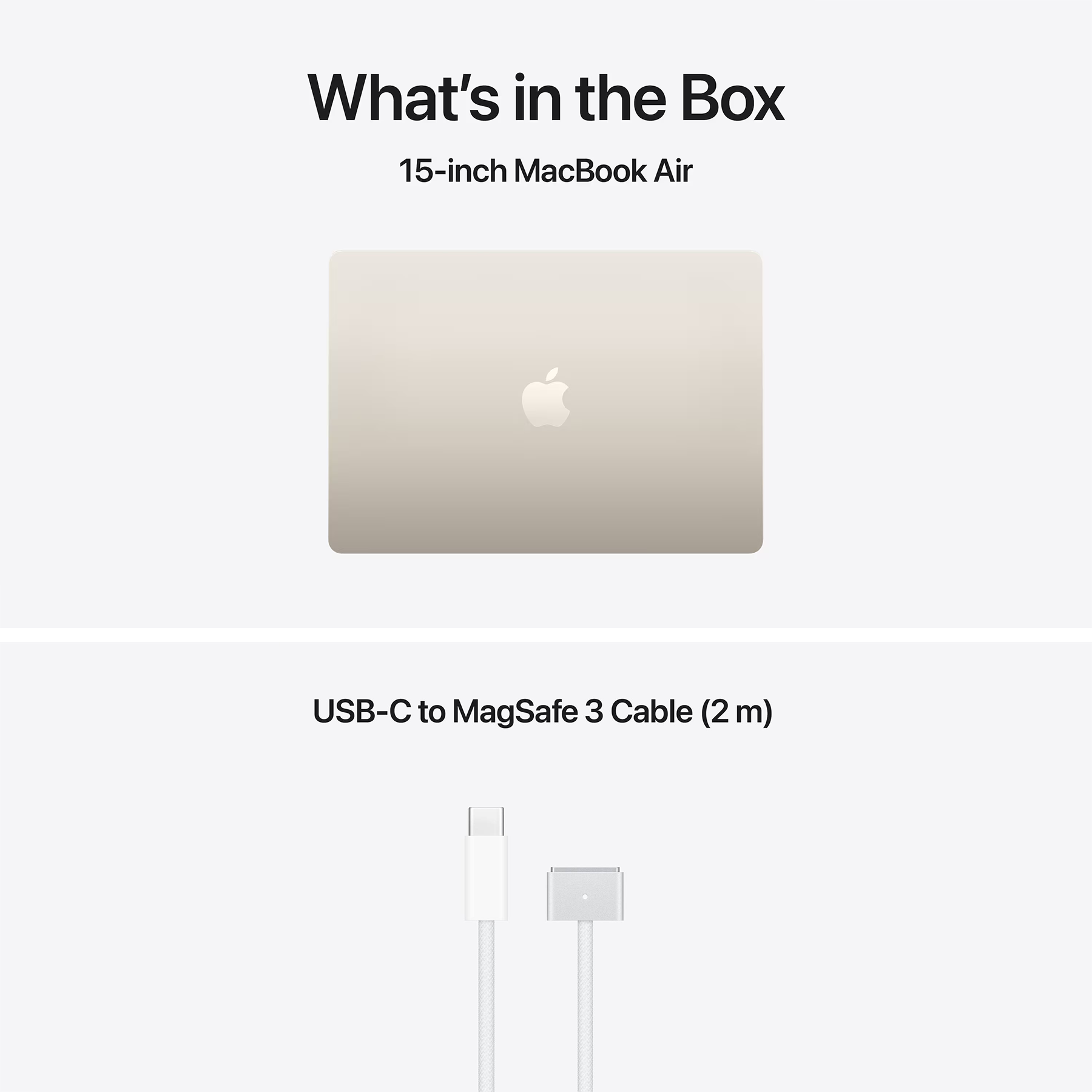 Apple MacBook Air 15,3" (M5 10C CPU, 10C GPU, 2026) 16Gb/512Gb (starlight) (MDVD4UA/A)