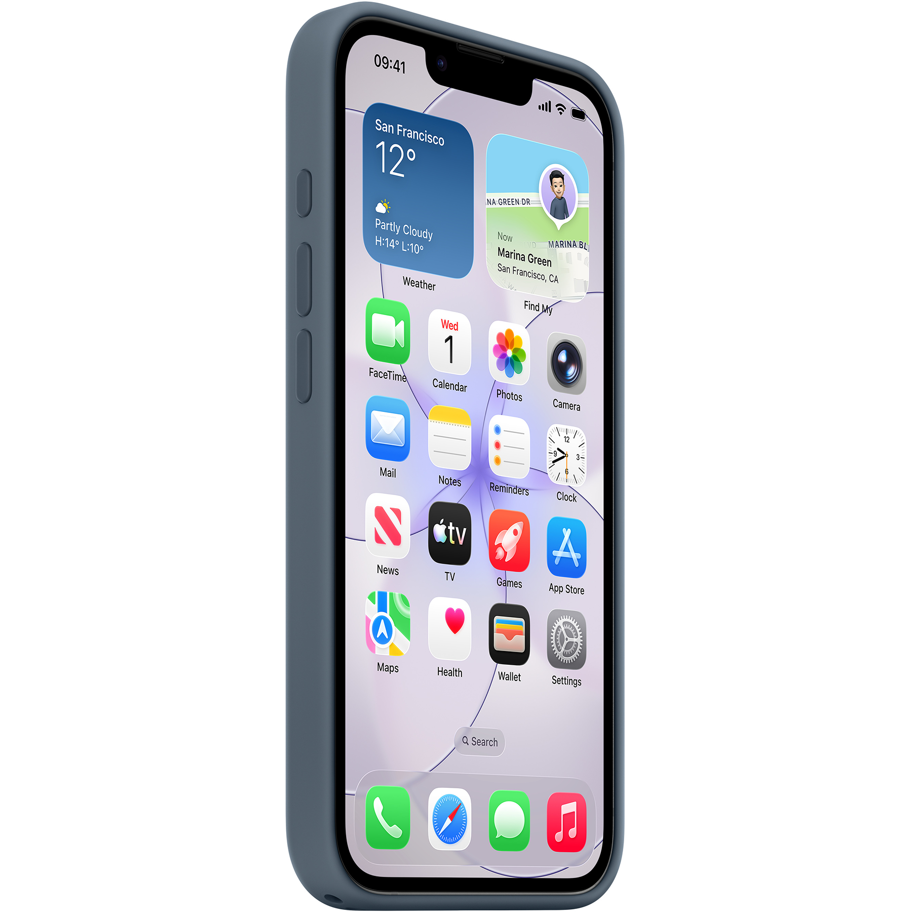 Apple Silicone Case - Apple iPhone 17e (anchor blue) (MHWE4ZM/A)