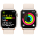 Apple Watch Series 9 (GPS) 45mm Aluminum Case (starlight) with Sport Loop (starlight) (MR983)