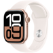 Apple Watch Series 10 (GPS) 42mm Aluminum Case (rose gold) with Sport Band (light blush) - S/M (MWWH3QH/A)