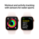 Apple Watch Series 10 (GPS) 42mm Aluminum Case (rose gold) with Sport Band (light blush) - S/M (MWWH3QH/A)