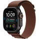 Apple Watch Ultra (4 Gen, 2026) (GPS+Cellular) 49mm Titanium Case (black) with Alpine Loop (burgundy) - S, 130-160mm (MJC04QI/A)