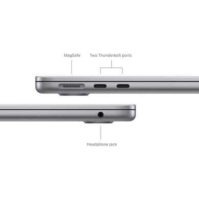 Apple MacBook Air 13,6" (M3 8C CPU, 8C GPU, 2024) 8Gb/256Gb (space gray) (MRXN3UA/A)