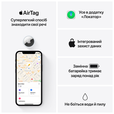 Apple AirTag (2021) (1 pack) (white) (MX532RU/A)