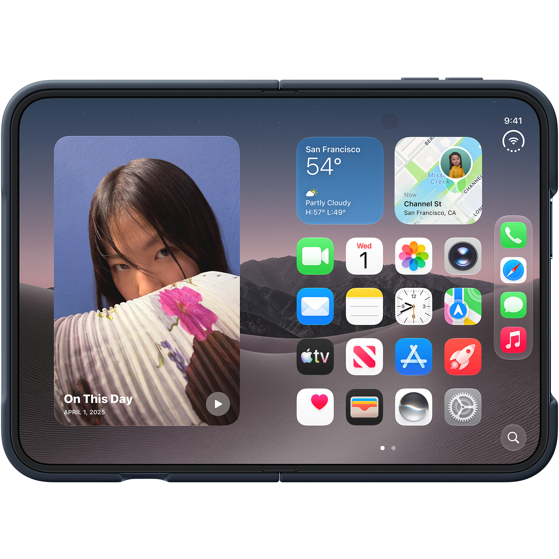 Apple Silicone Case with MagSafe - Apple iPhone Duo (navy blue) (MKR84ZM/A)