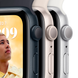 Apple Watch SE (2 Gen, 2022) (GPS) 44mm Aluminum Case (silver) with Sport Band (white) (MNK23) Regular, 140-220mm