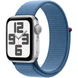 Apple Watch SE (2 Gen, 2023) (GPS) 40mm Aluminum Case (silver) with Sport Loop (winter blue) (MRE33QP/A)