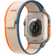 Apple Watch Ultra (2 Gen, 2023) (GPS+Cellular) 49mm Titanium Case (natural) with Trail Loop (orange/beige) - S/M (MRF13UL/A)