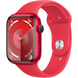 Apple Watch Series 9 (GPS) 45mm Aluminum Case (red) with Sport Band (red) - M/L (MRXK3)