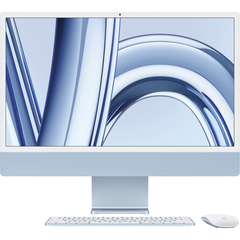Apple iMac 24" (M3 8C CPU, 10C GPU, 2023) 8Gb/256Gb (blue) (MQRQ3)