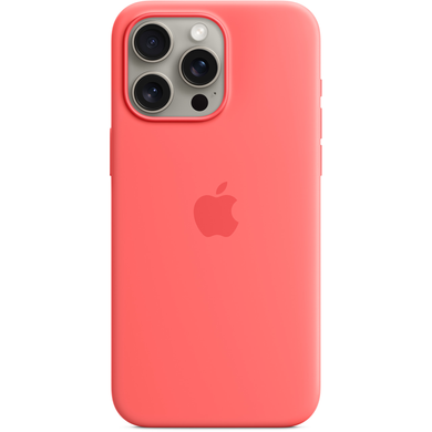 Apple Silicone Case with MagSafe - Apple iPhone 15 Pro Max (guava) (MT1V3ZM/A)