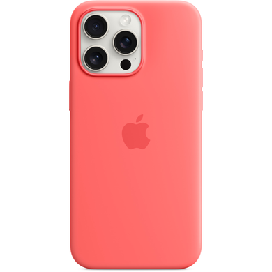 Apple Silicone Case with MagSafe - Apple iPhone 15 Pro Max (guava) (MT1V3ZM/A)