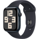 Apple Watch SE (2 Gen, 2023) (GPS) 44mm Aluminum Case (midnight) with Sport Band (midnight) - M/L (MRE93QP/A)