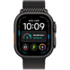 Apple Watch Ultra (4 Gen, 2026) (GPS+Cellular) 49mm Titanium Case (black) with Titanium Milanese Loop (black) - M, 155-185mm (MJAV4QI/A)