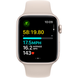 Apple Watch SE (2 Gen, 2023) (GPS) 44mm Aluminum Case (starlight) with Sport Band (starlight) - S/M (MRE43QP/A)