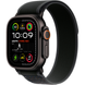 Apple Watch Ultra (2 Gen, 2024) (GPS+Cellular) 49mm Titanium Case (black) with Trail Loop (black) - S/M (MX4U3UL/A)