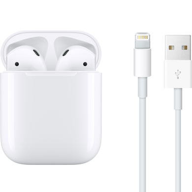 Apple AirPods (2 Gen, 2019) with Lightning Charging Case (MV7N2TY/A)