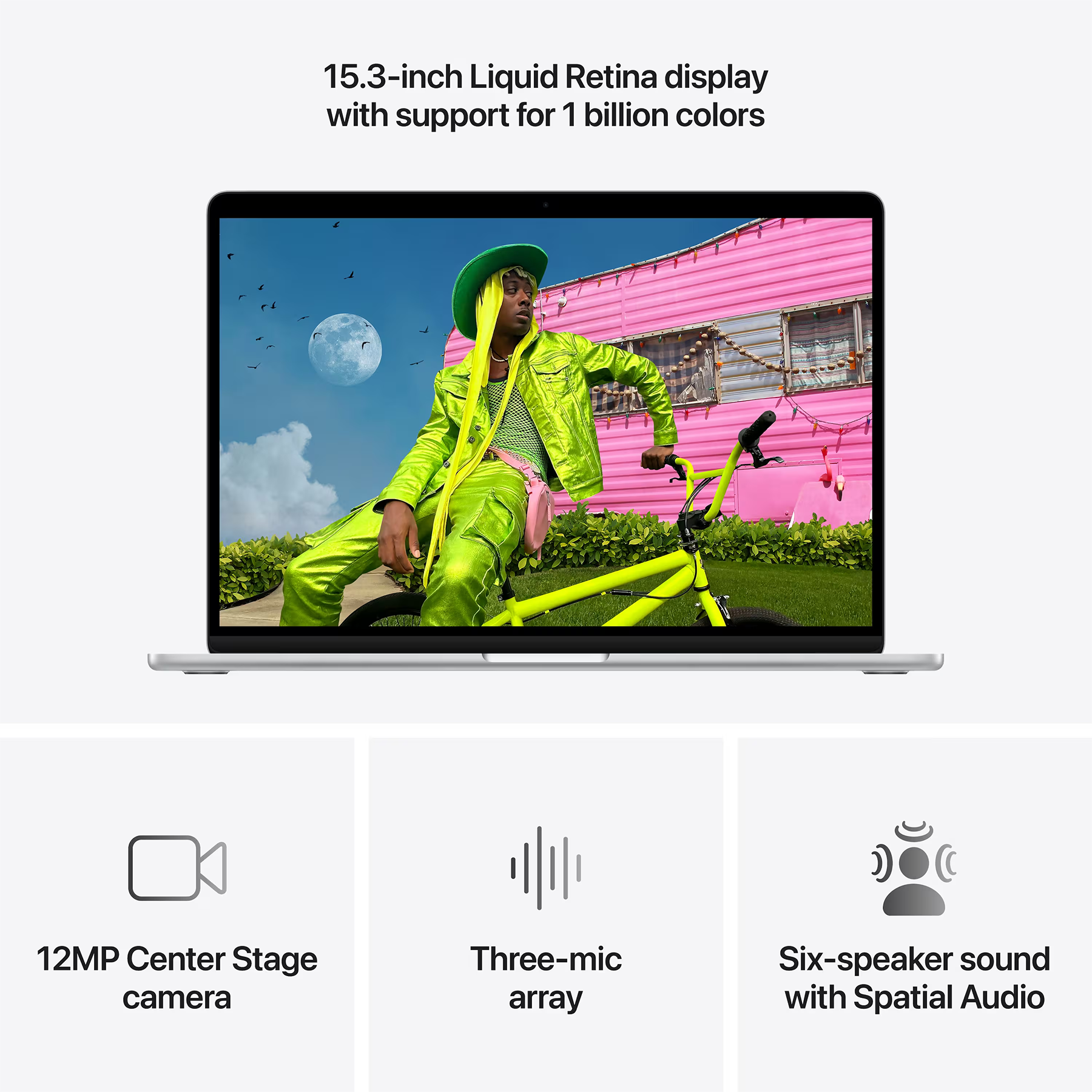 Apple MacBook Air 15,3" (M5 10C CPU, 10C GPU, 2026) 16Gb/1Tb (silver) (MDVA4UA/A)