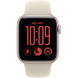 Apple Watch SE (3 Gen, 2026) (GPS) 40mm Aluminum Case (starlight) with Sport Band (sand) - M/L, 150-200mm (MJKW4RK/A)