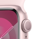 Apple Watch Series 9 (GPS) 41mm Aluminum Case (pink) with Sport Band (light pink) - S/M (MR933)