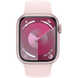 Apple Watch Series 9 (GPS) 41mm Aluminum Case (pink) with Sport Band (light pink) - S/M (MR933)