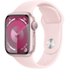 Apple Watch Series 9 (GPS) 41mm Aluminum Case (pink) with Sport Band (light pink) - S/M (MR933)