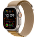 Apple Watch Ultra (2 Gen, 2024) (GPS+Cellular) 49mm Titanium Case (natural) with Alpine Loop (tan) - S (MX4E3UL/A)