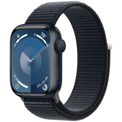 Apple Watch Series 9 (GPS) 41mm Aluminum Case (midnight) with Sport Loop (midnight) (MR8Y3QP/A)