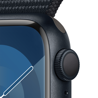 Apple Watch Series 9 (GPS) 41mm Aluminum Case (midnight) with Sport Loop (midnight) (MR8Y3QP/A)