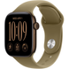 Apple Watch Series 12 (GPS+Cellular) 42mm Aluminum Case (dark bronze) with Sport Band (olive) - S/M, 130-180mm (MJG44RK/A)