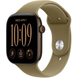 Apple Watch Series 12 (GPS) 46mm Aluminum Case (dark bronze) with Sport Band (olive) - S/M, 140-190mm (MJEQ4RK/A)
