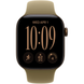 Apple Watch Series 12 (GPS+Cellular) 42mm Aluminum Case (dark bronze) with Sport Band (olive) - M/L, 150-200mm (MJG54RK/A)