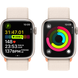 Apple Watch Series 9 (GPS) 41mm Aluminum Case (starlight) with Sport Loop (starlight) (MR8V3QP/A)