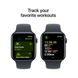 Apple Watch SE (2 Gen, 2024) (GPS) 40mm Aluminum Case (midnight) with Sport Band (midnight) - S/M (MXE73QH/A)