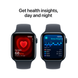 Apple Watch SE (2 Gen, 2024) (GPS) 40mm Aluminum Case (midnight) with Sport Band (midnight) - S/M (MXE73QH/A)