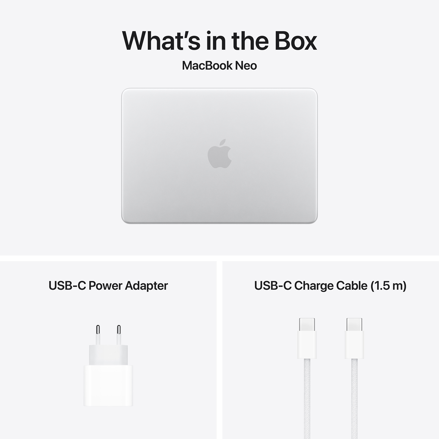 Apple MacBook Neo 13" (A18 Pro 6C CPU, 5C GPU, 2026) 8Gb/512Gb (silver) (MHFC4UA/A)