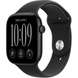 Apple Watch Series 12 (GPS+Cellular) 46mm Aluminum Case (black) with Sport Band (black) - S/M, 140-190mm (MJG84RK/A)