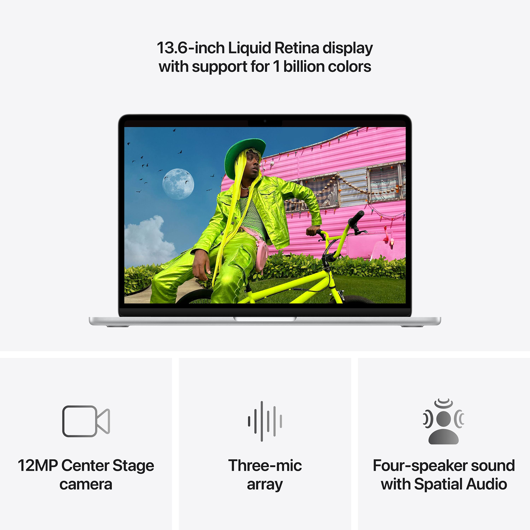 Apple MacBook Air 13,6" (M5 10C CPU, 10C GPU, 2026) 16Gb/1Tb (silver) (MDH84UA/A)