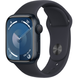 Apple Watch Series 9 (GPS) 41mm Aluminum Case (midnight) with Sport Band (midnight) - S/M (MR8W3)