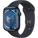 Apple Watch Series 9 (GPS) 45mm Aluminum Case (midnight) with Sport Band (midnight) - S/M (MR993QP/A)