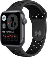 Apple Watch Nike SE (GPS) 44mm Aluminum Case (space gray) with Nike Sport Band (anthracite/black) (MYYK2)