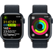 Apple Watch Series 9 (GPS) 41mm Aluminum Case (midnight) with Sport Loop (midnight) (MR8Y3)