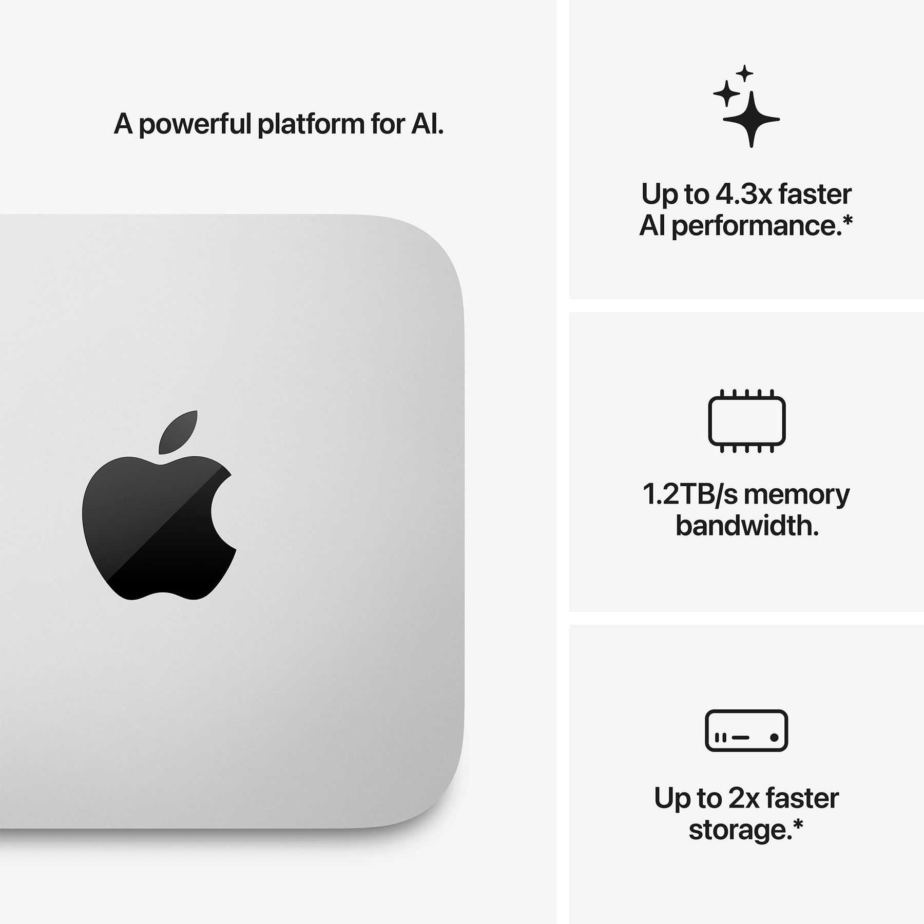 Apple Mac Studio (M5 Ultra 30C CPU, 64C GPU, 2026) 96Gb/1Tb (silver) (MHL74UA/A)