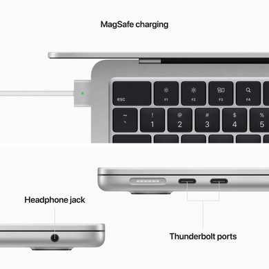 Apple MacBook Air 13,6" (M2 8C CPU, 10C GPU, 2022) 8Gb/512Gb (silver) (MLY03UA/A)