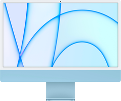 Apple iMac 24" Retina 4,5K (M1 8C CPU, 7C GPU, 2021) 8/256Gb (blue) (MJV93)