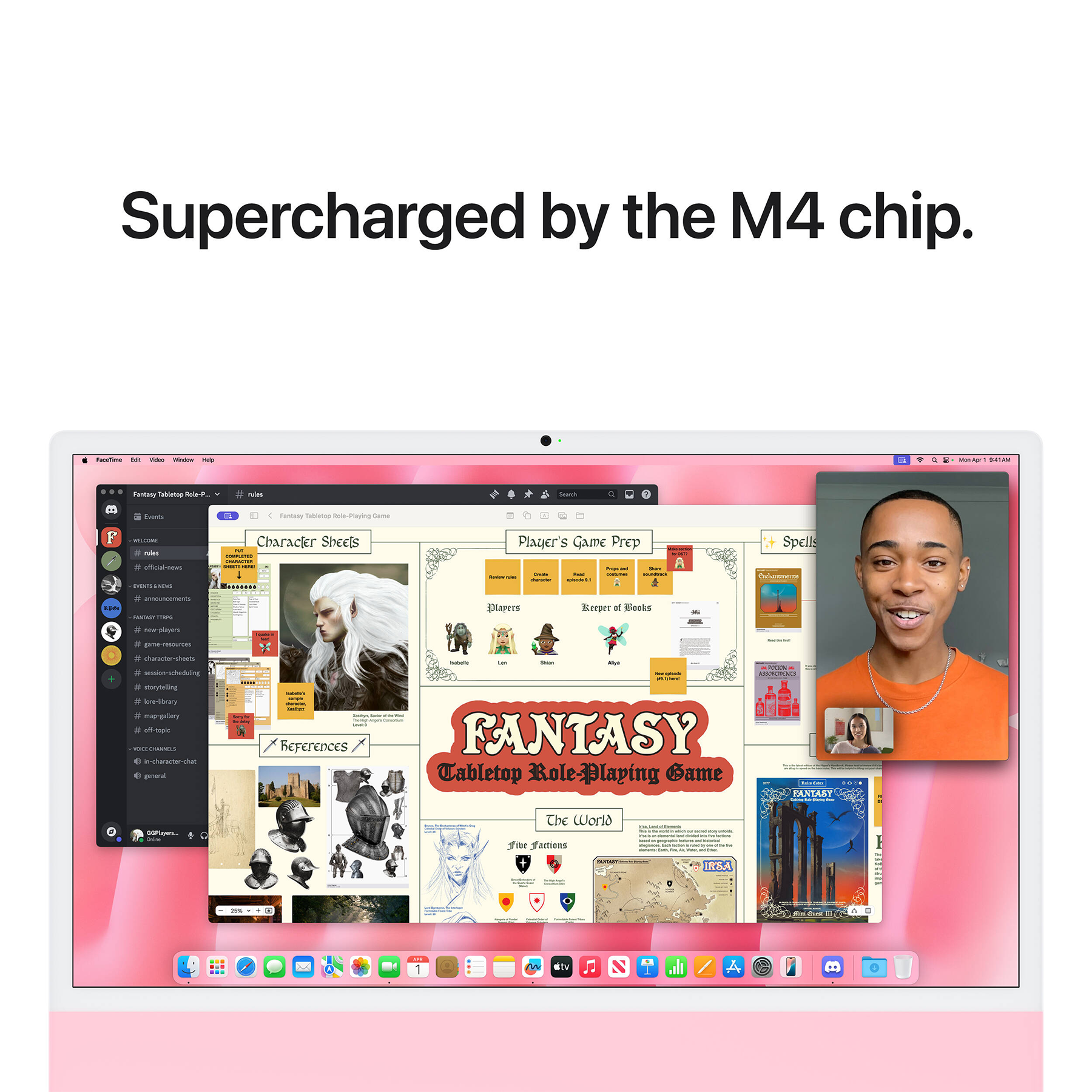 Apple iMac 24" (M4 10C CPU, 10C GPU, 2024) 24Gb/512Gb (pink) (MD2U4UA/A)