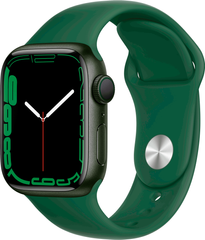 Apple Watch Series 7 (GPS) 41mm Aluminum Case (green) with Sport Band (clover) (MKN03)