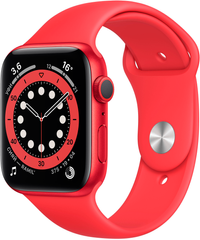 Apple Watch Series 6 (GPS) 44mm Aluminum Case (red) with Sport Band (red) (M00M3)